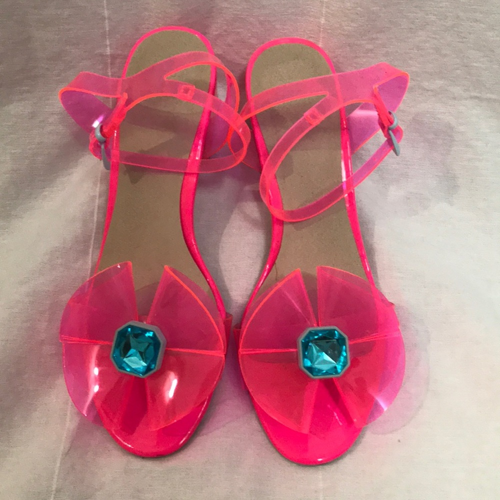 Hot pink “Barbie-like” heels